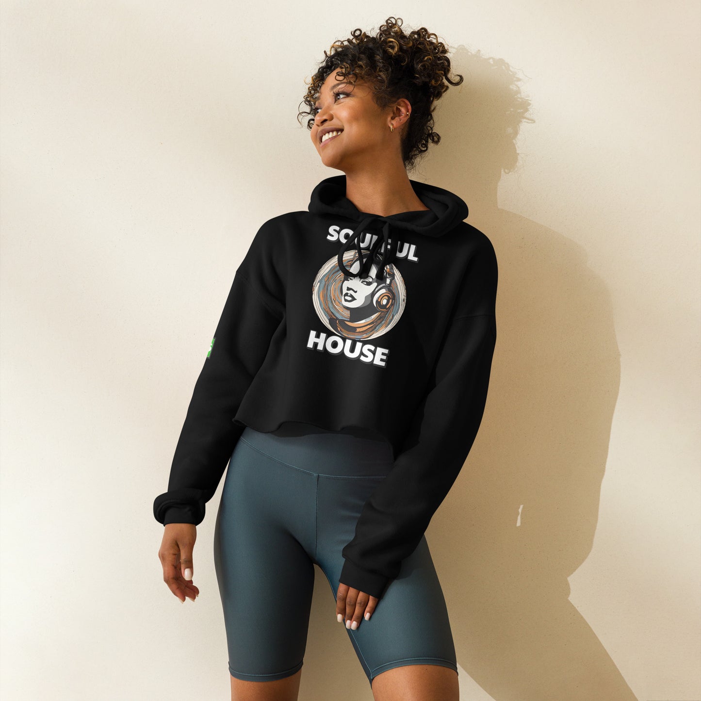 Soulful House Crop Hoodie