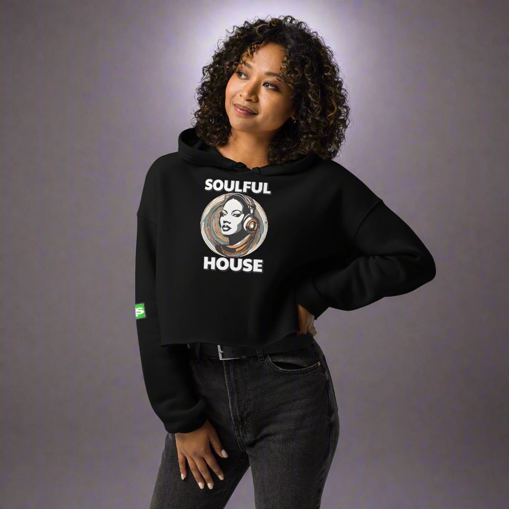 Soulful House Crop Hoodie