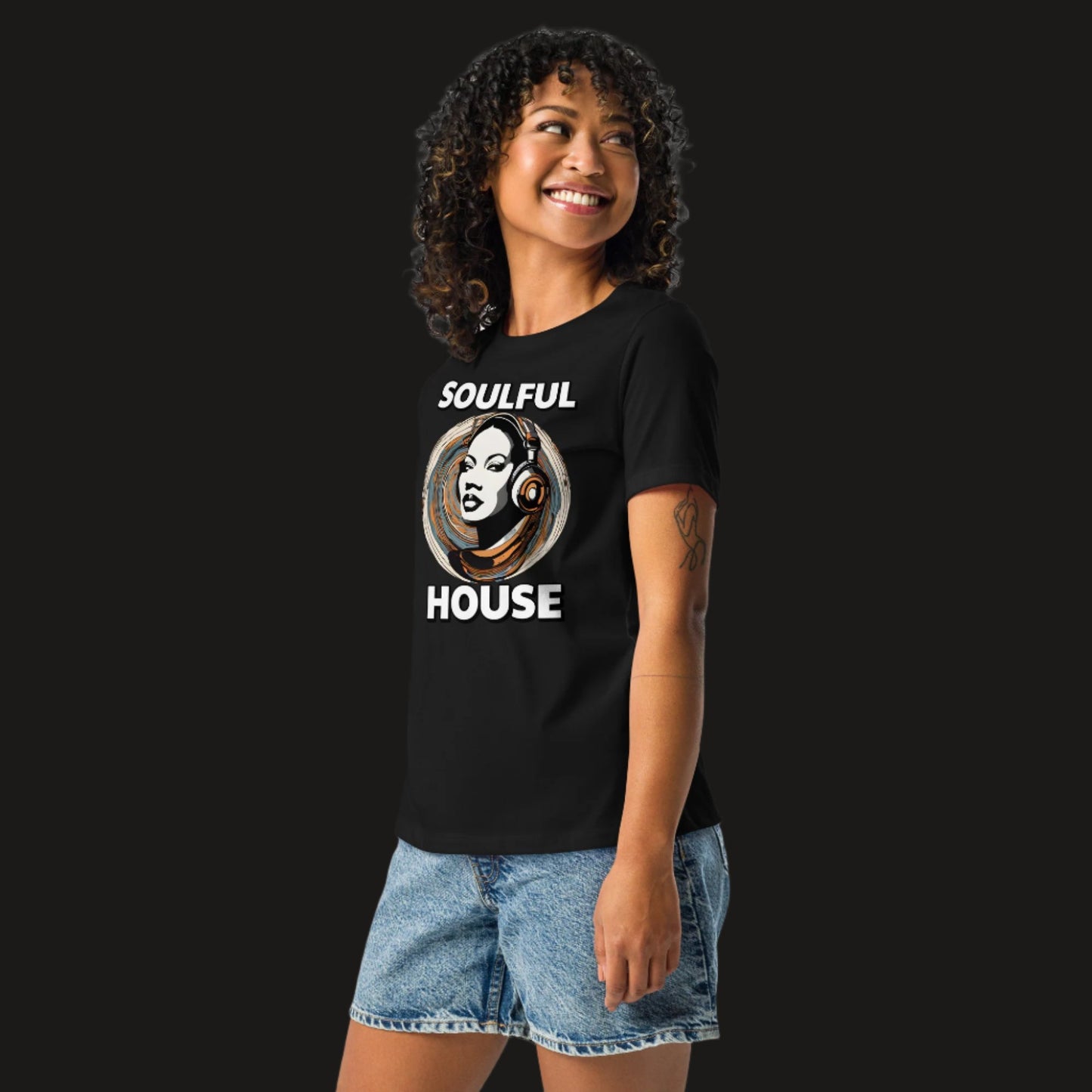 Soulful House Music Collectives Relaxed T-Shirt Women's