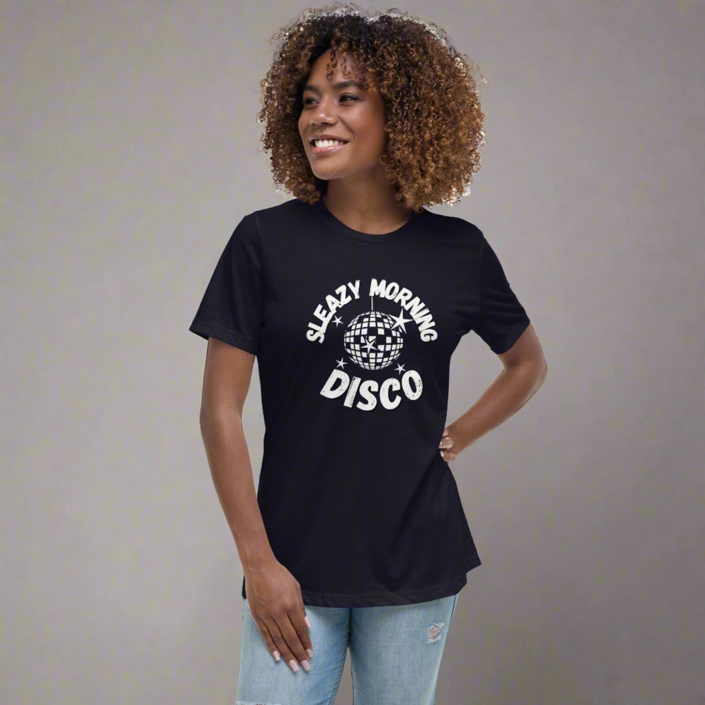 Sleazy Morning Disco Relaxed T-Shirt - Women's