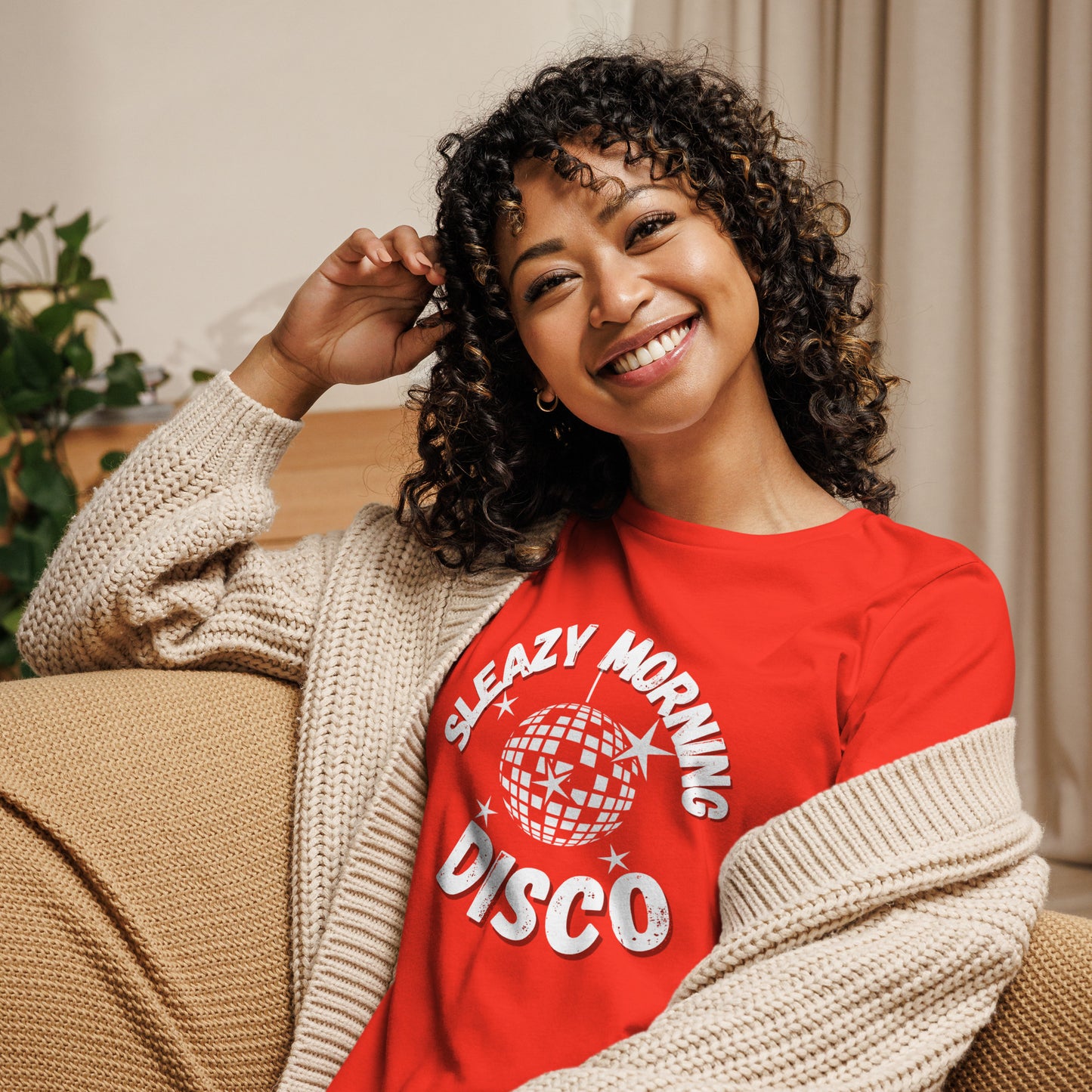 Sleazy Morning Disco Relaxed T-Shirt - Women's