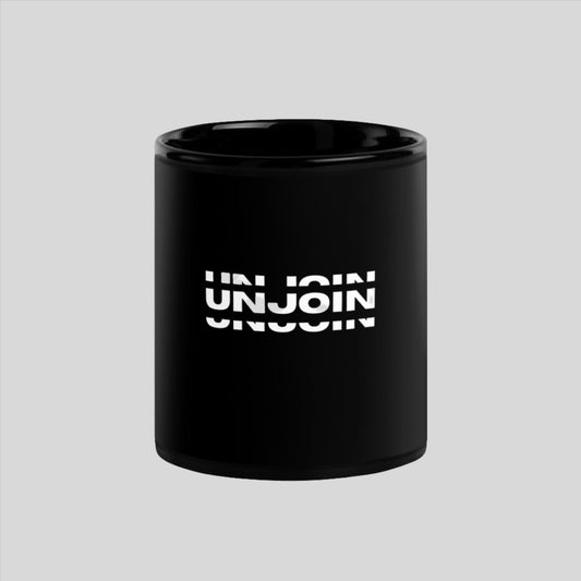 Unjoin Series Black Glossy Mug