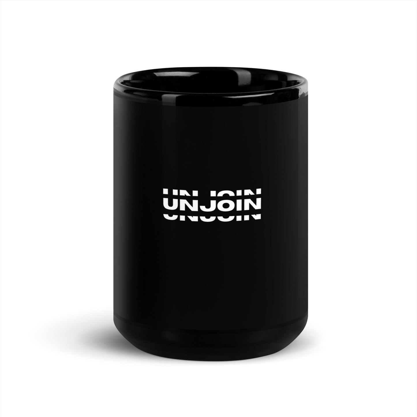 Unjoin Series Black Glossy Mug