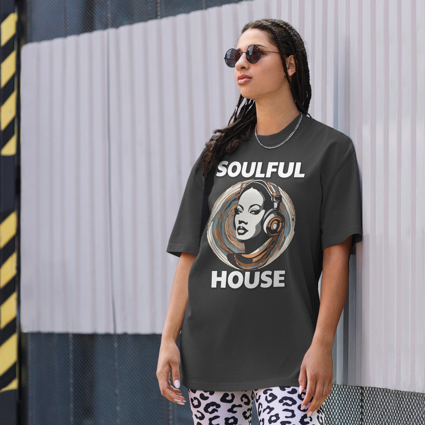 Soulful House Collectives Oversized Faded T-shirt Unisex