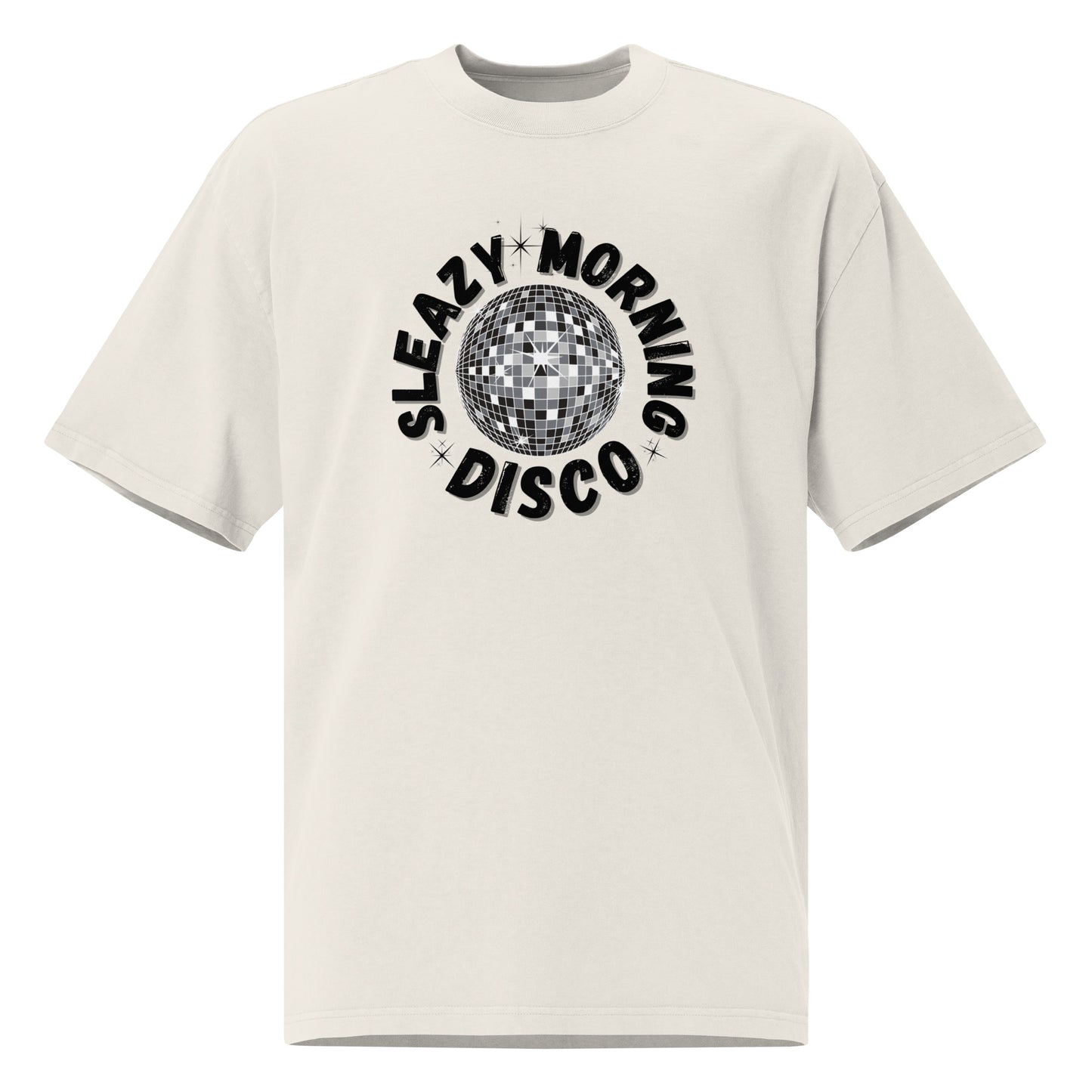 Sleazy Morning Disco Oversized Faded T-Shirt