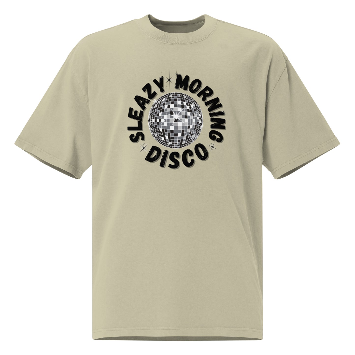 Sleazy Morning Disco Oversized Faded T-Shirt