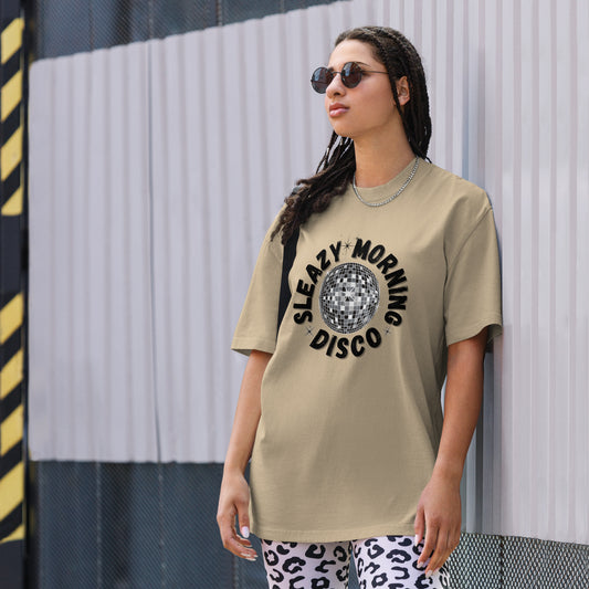 Sleazy Morning Disco Oversized Faded T-Shirt