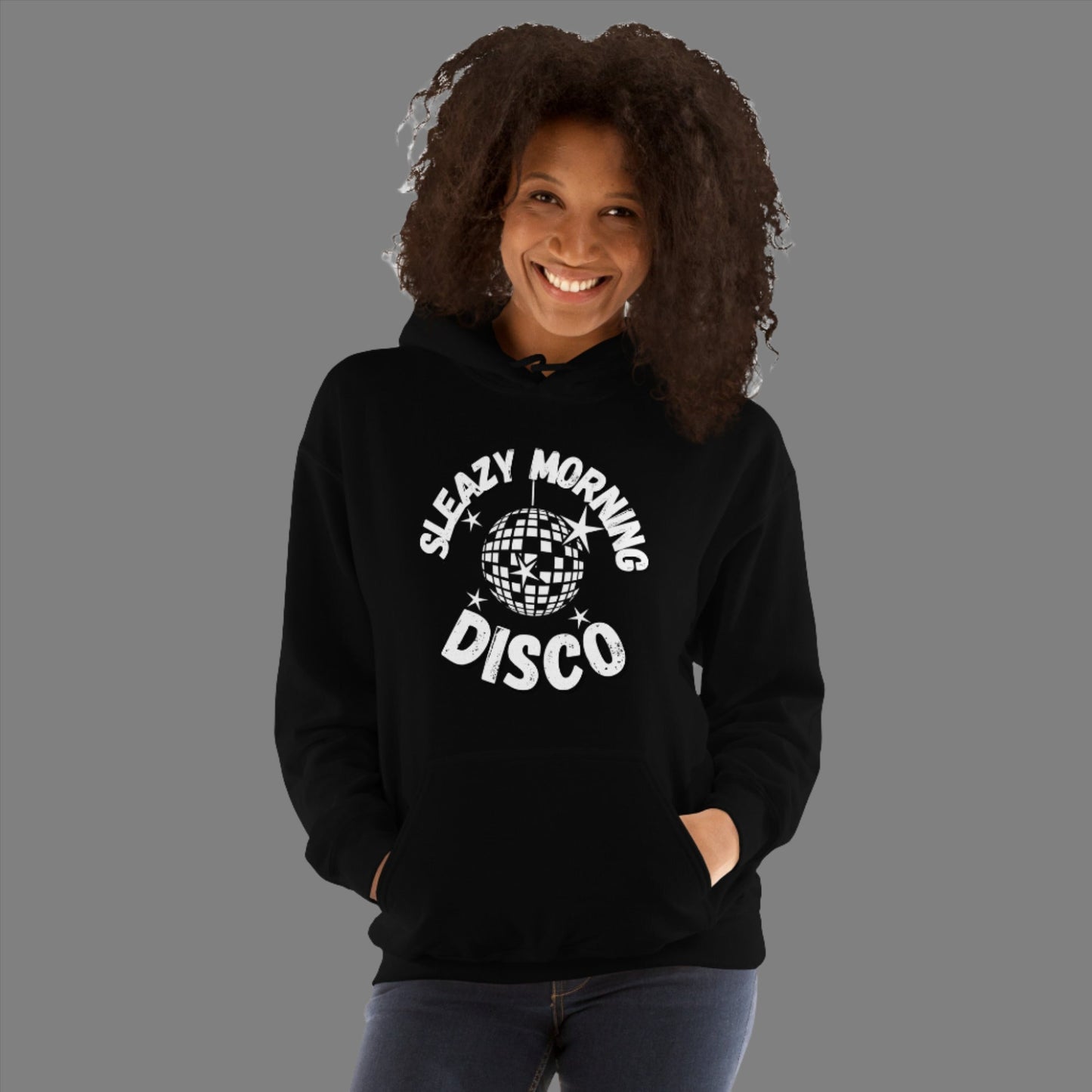 Sleazy Morning Disco Cozy Hoodie - Unisex