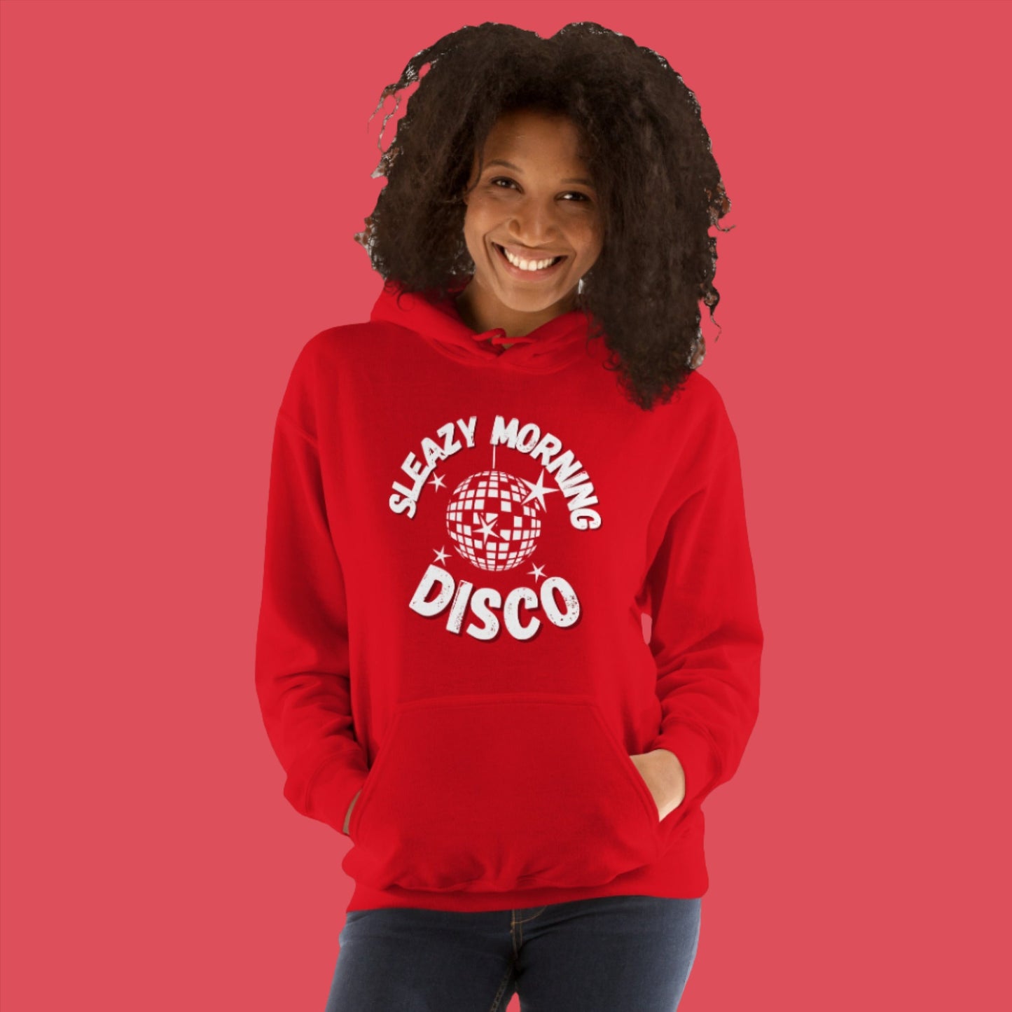 Sleazy Morning Disco Cozy Hoodie - Unisex