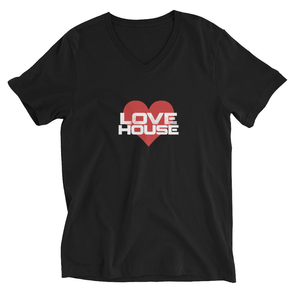 LoveHouse Short Sleeve Classic V-Neck T-Shirt - Unisex