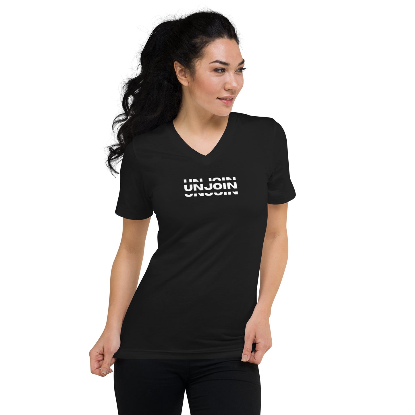 Unjoin Series Short Sleeve V-Neck T-Shirt - Unisex