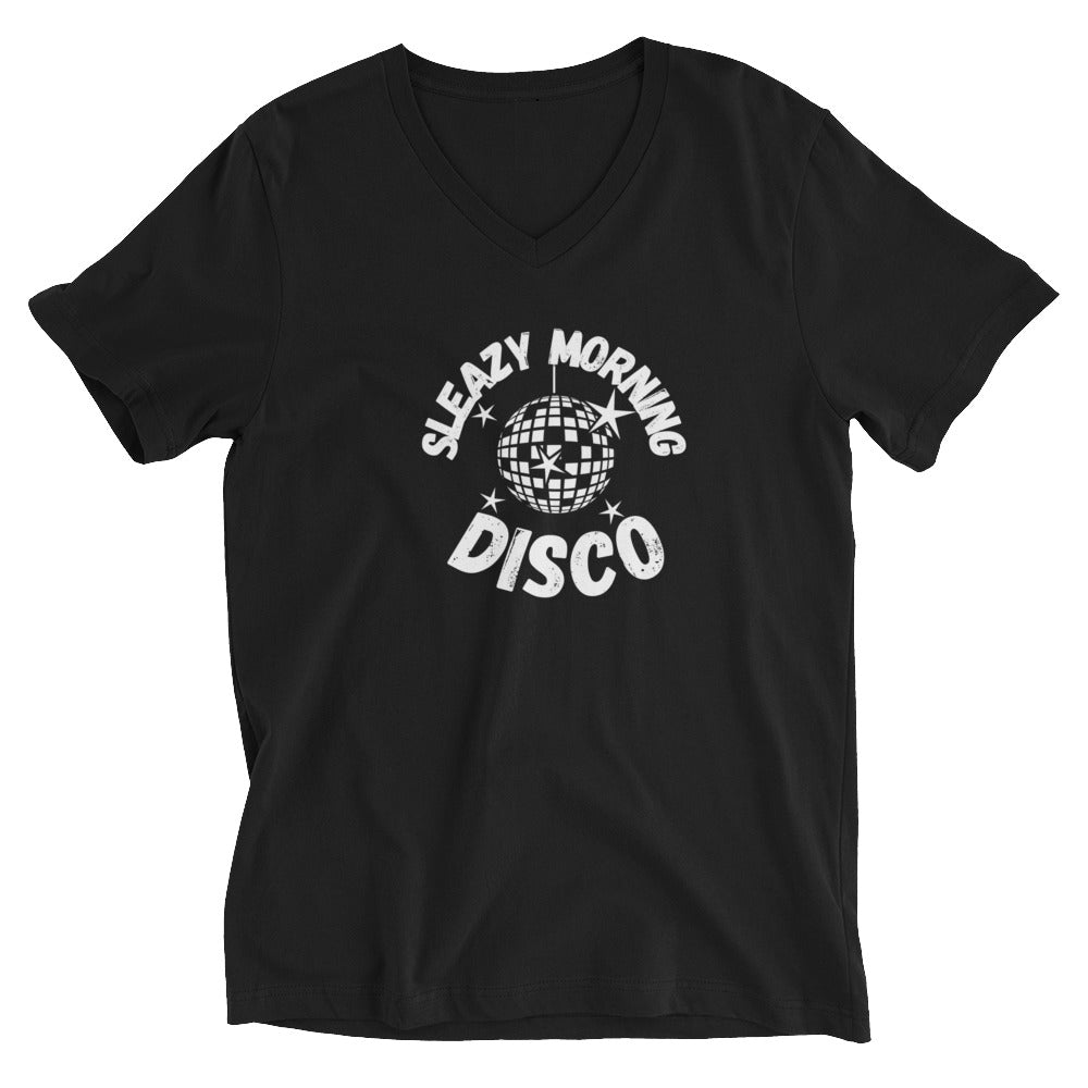 Sleazy Morning Disco Short Sleeve V-Neck T-Shirt - Unisex