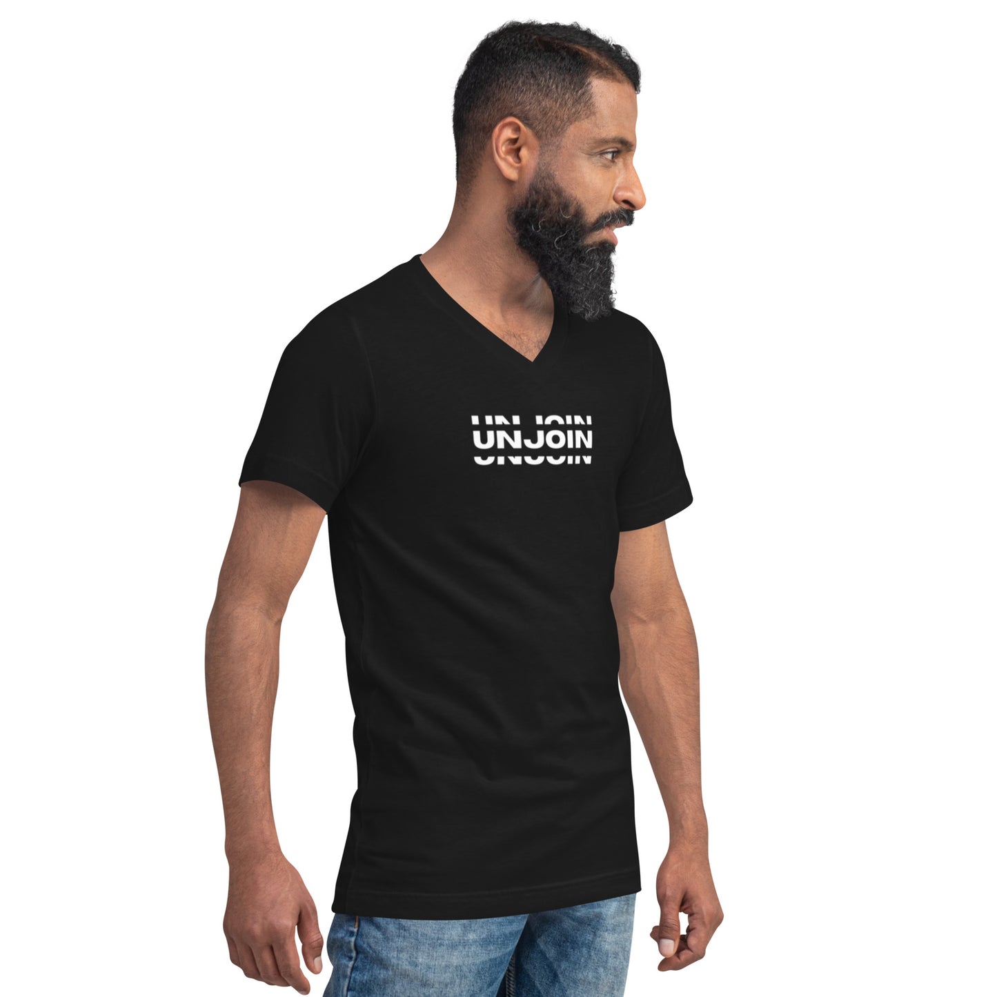 Unjoin Series Short Sleeve V-Neck T-Shirt - Unisex