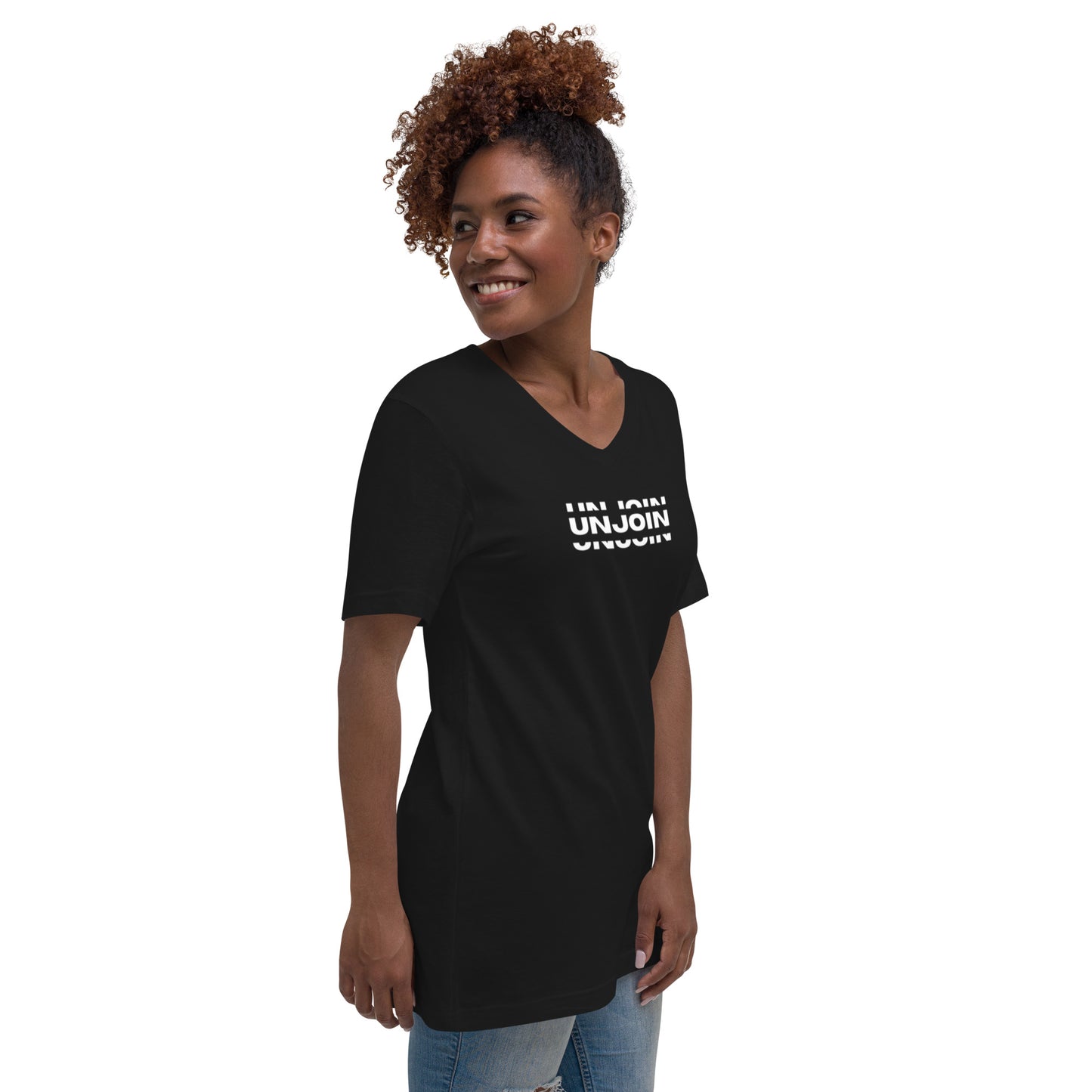 Unjoin Series Short Sleeve V-Neck T-Shirt - Unisex