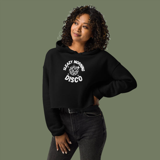 Sleazy Morning Disco Crop Hoodie - Women's