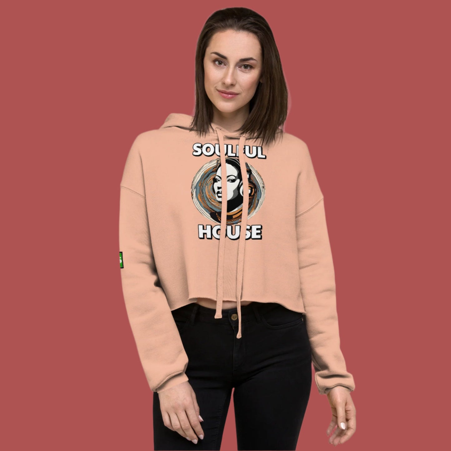 Soulful House Crop Hoodie