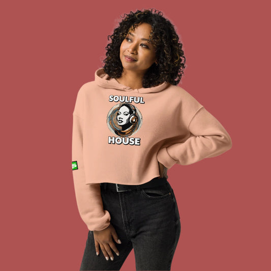 Soulful House Crop Hoodie