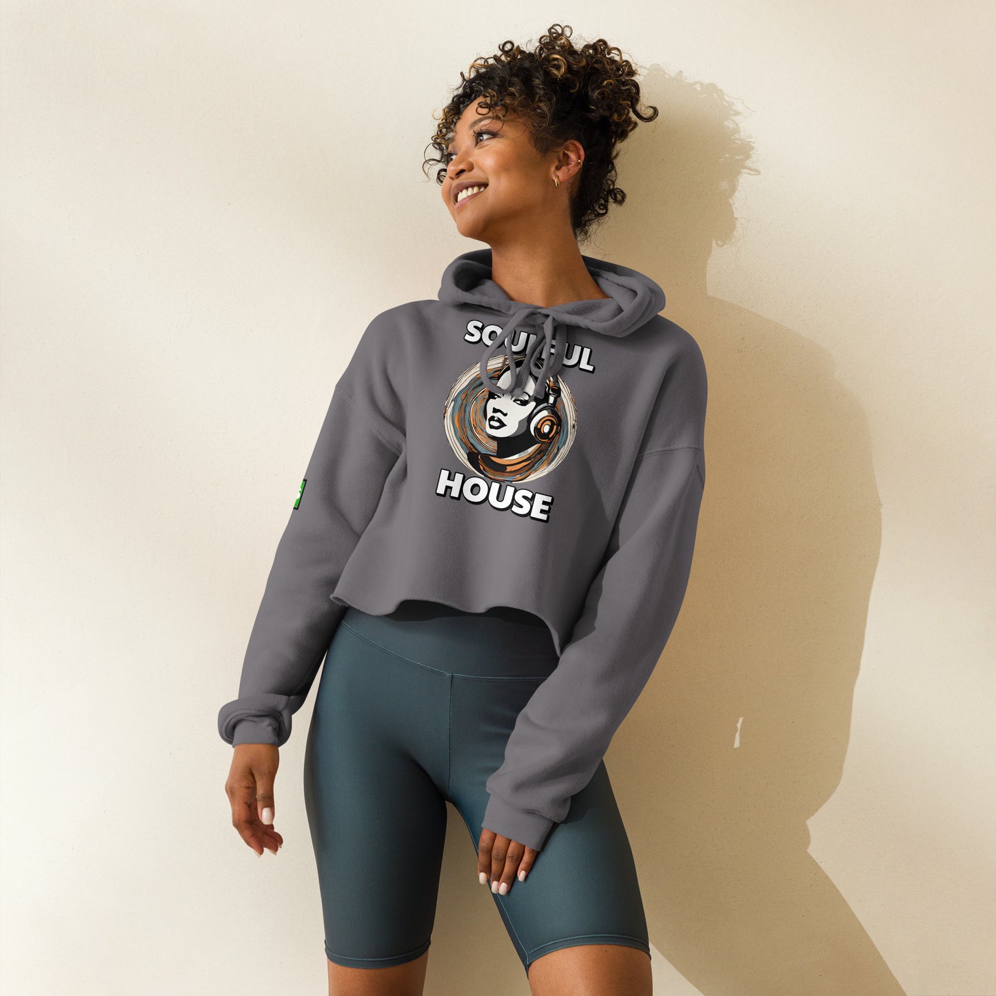 Soulful House Crop Hoodie