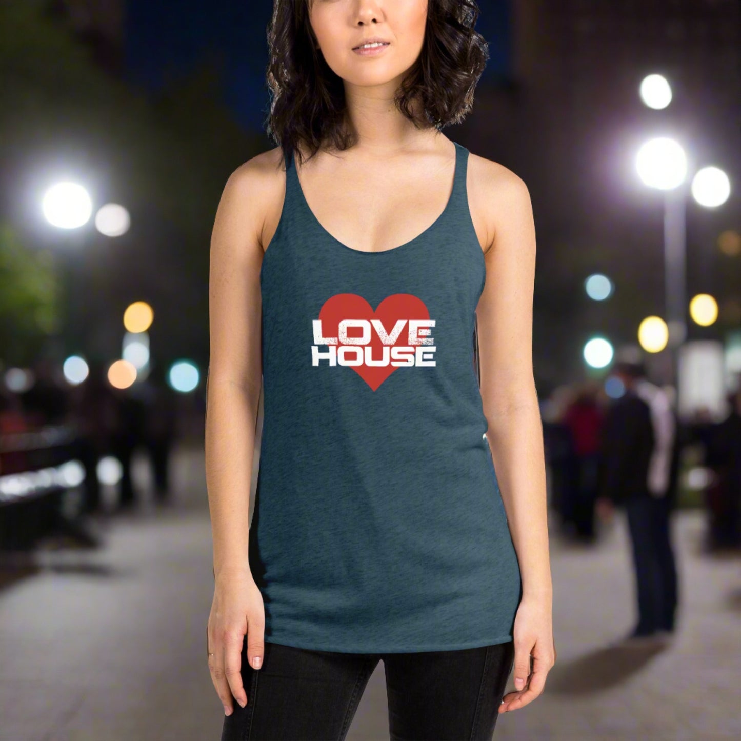 LoveHouse Sheer Racerback Summer Tank - Women's