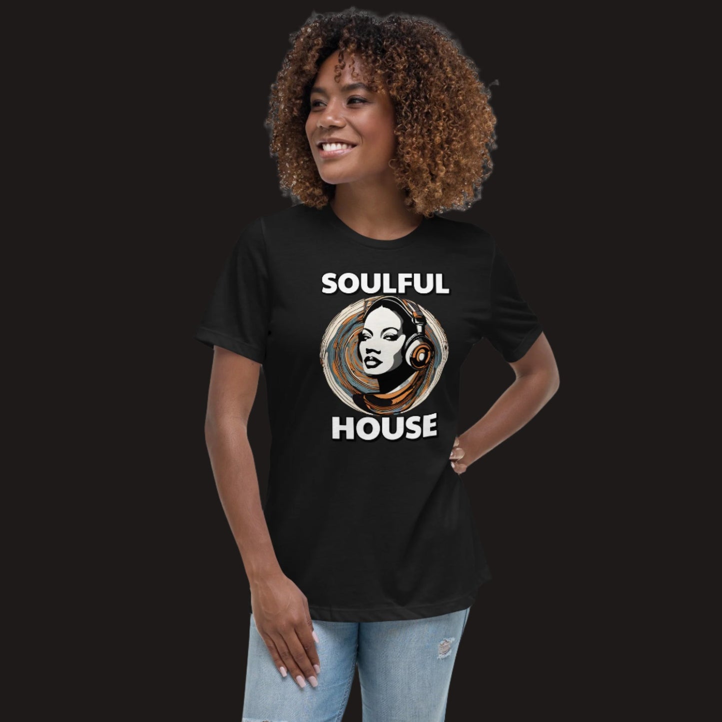 Soulful House Music Collectives Relaxed T-Shirt Women's