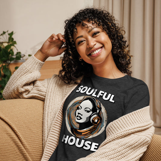 Soulful House Music Collectives Relaxed T-Shirt Women's