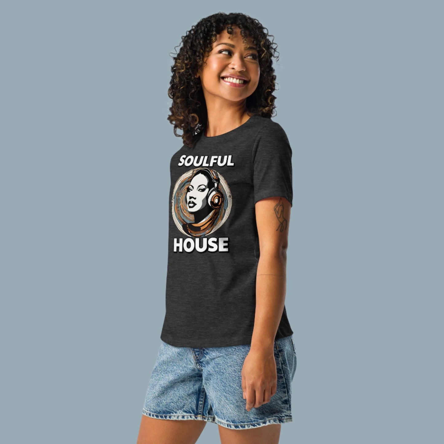 Soulful House Music Collectives Relaxed T-Shirt Women's