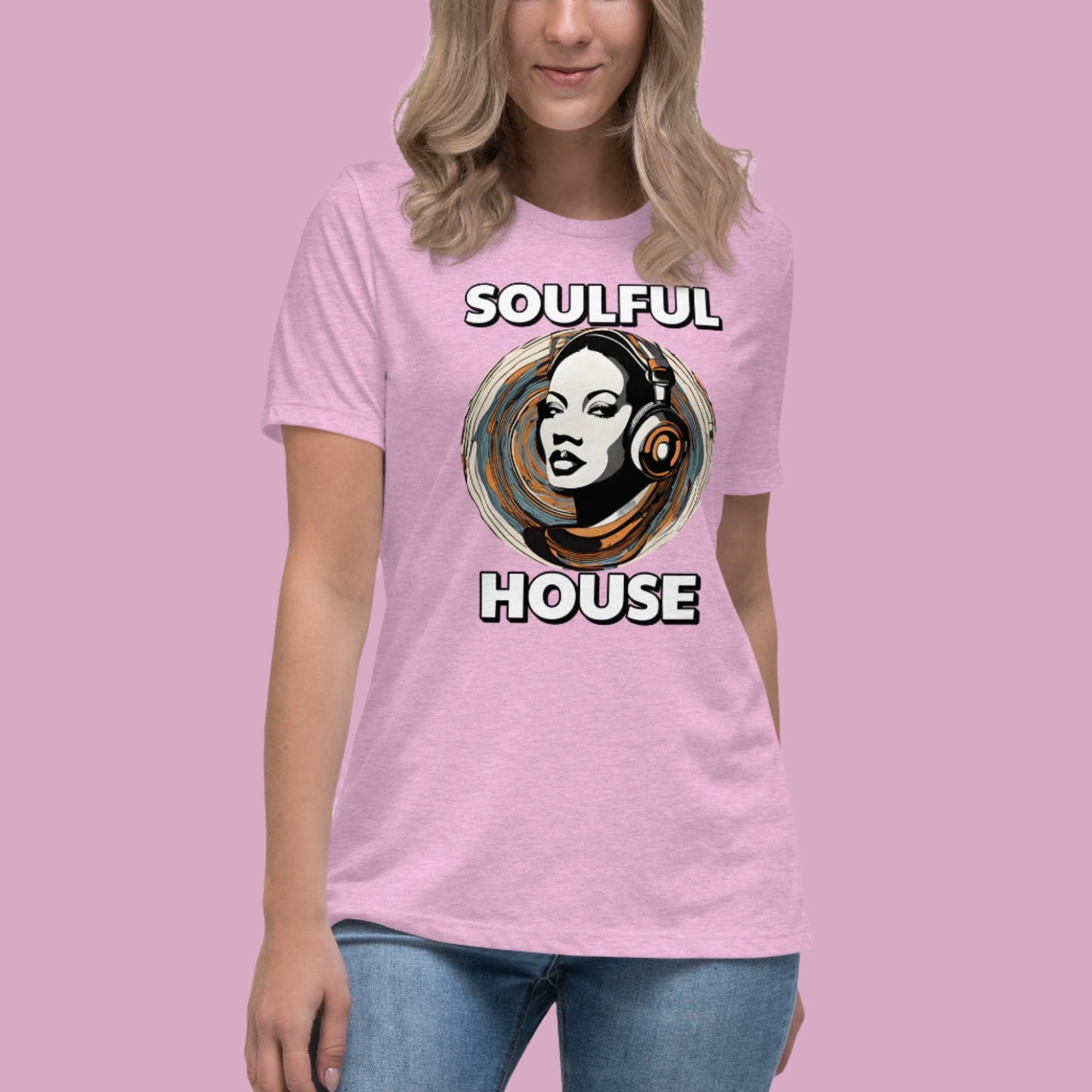 Soulful House Music Collectives Relaxed T-Shirt Women's