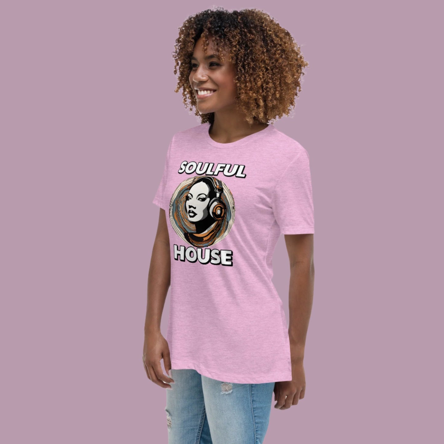 Soulful House Music Collectives Relaxed T-Shirt Women's