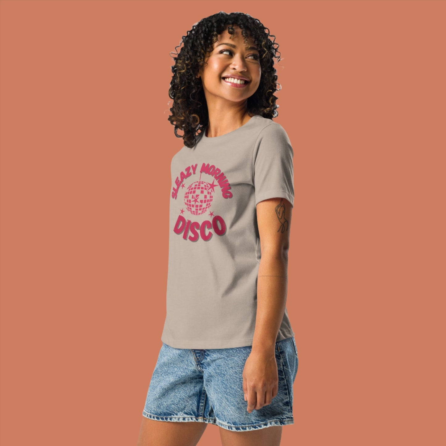 Sleazy Morning Disco Relaxed T-Shirt - Women's