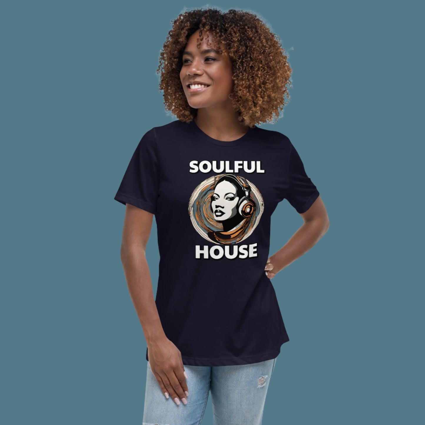 Soulful House Music Collectives Relaxed T-Shirt Women's