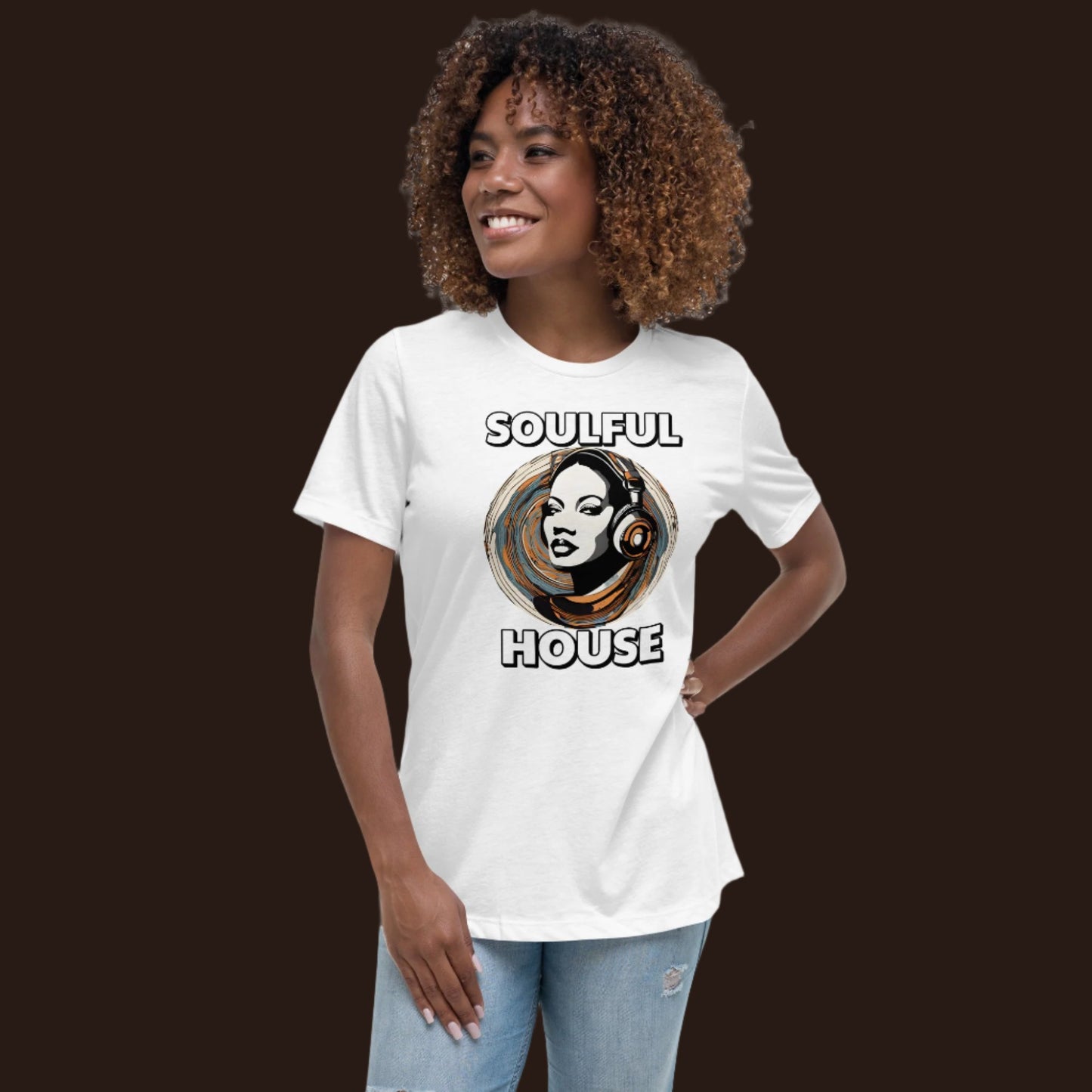 Soulful House Music Collectives Relaxed T-Shirt Women's