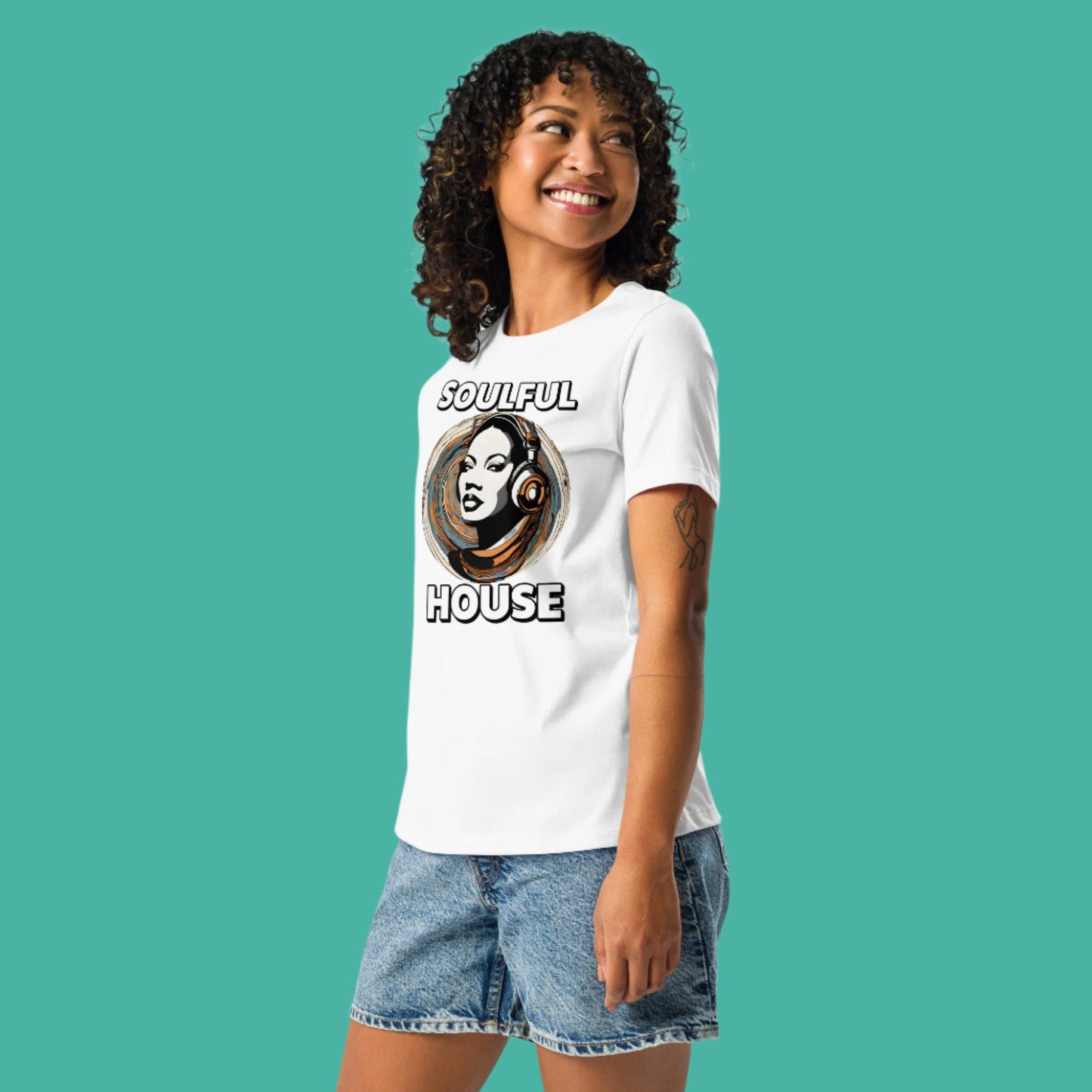 Soulful House Music Collectives Relaxed T-Shirt Women's